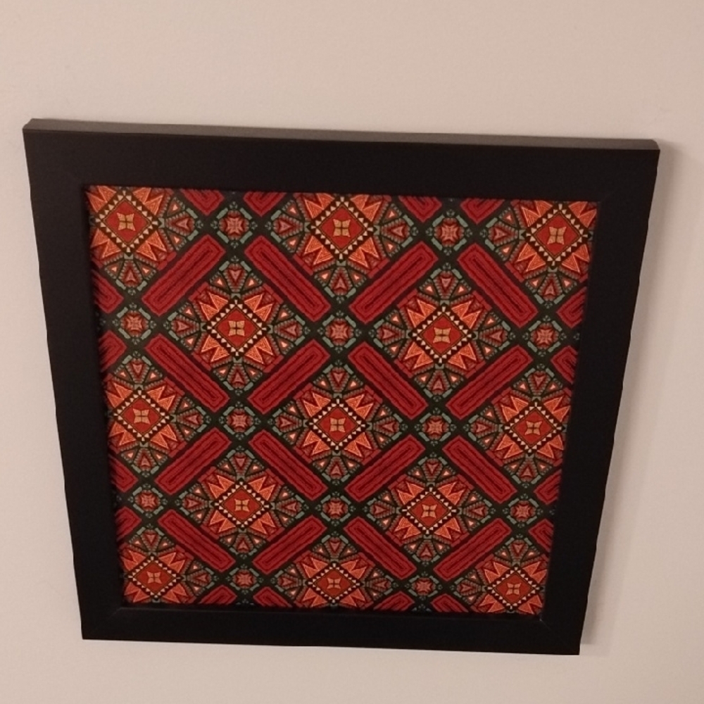 Geometric Patterned Wall Art in Black Frame - Picture 4 of 5